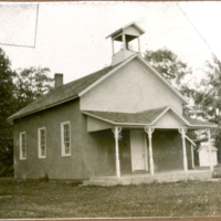 Schoolhouse, Bethel attended by Edward W. Baldwin until 10 years old (no date)