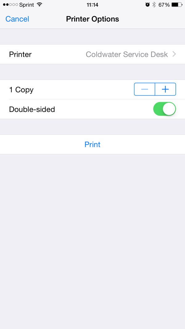 Printing: Mac