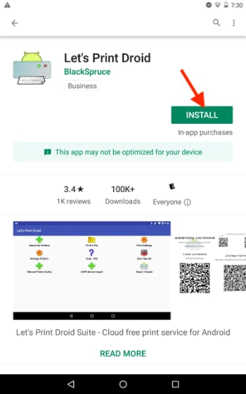 Printing: Let's Print Droid
