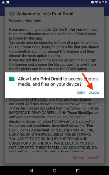 Printing: Let's Print Droid