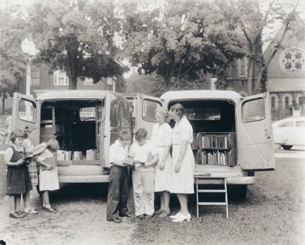 Branch County Library Bookmobile in the 1940s