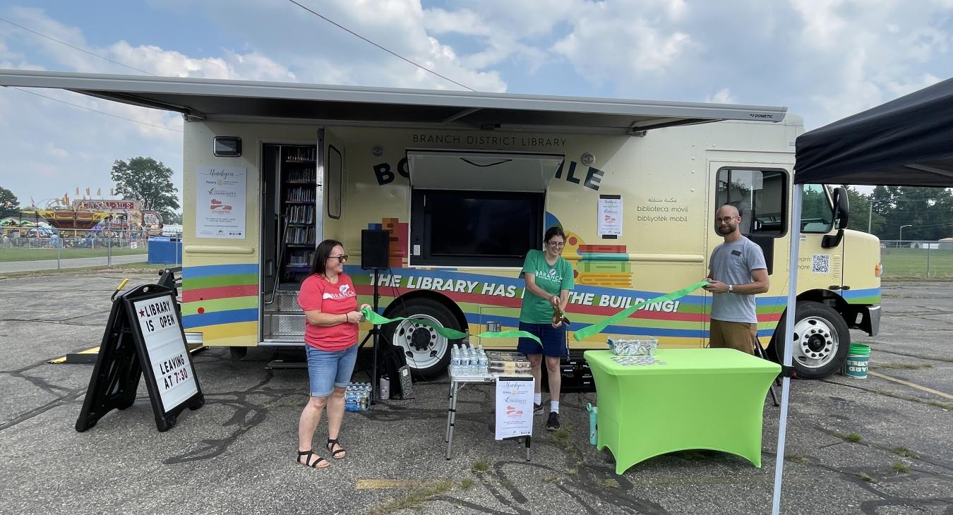 Bookmobile Ribbon Cutting