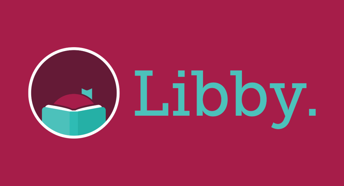 Libby App logo on red background.